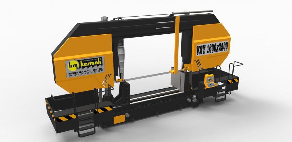 Yarı Otomatik Düz Kesim Sütunlu KSY 1600x2500