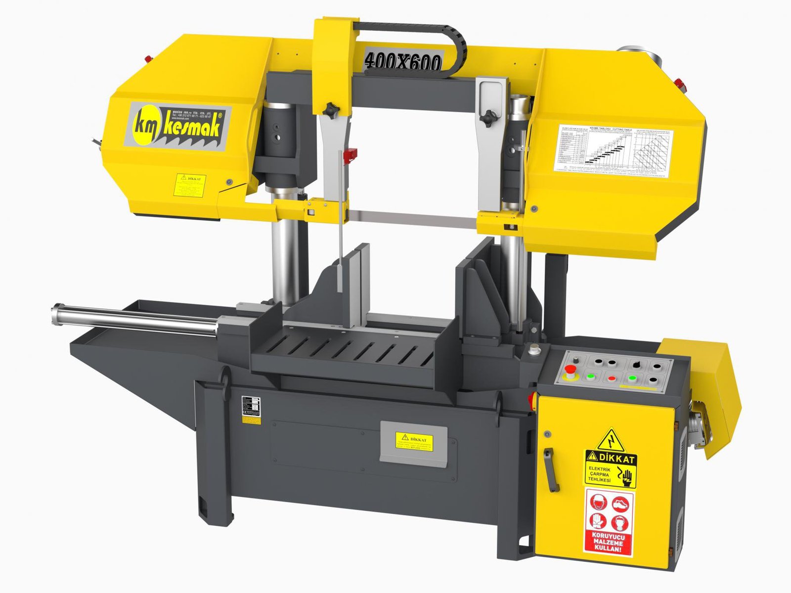 Yarı Otomatik Düz Kesim Sütunlu KSY 400x600