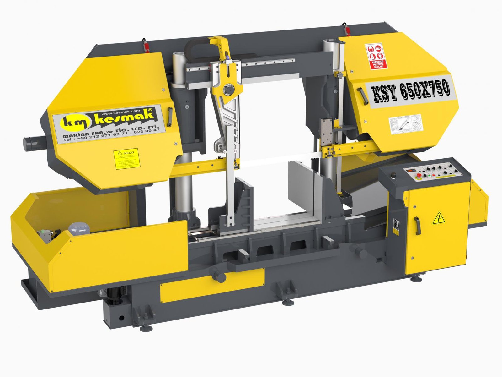Yarı Otomatik Düz Kesim Sütunlu KSY 650x750